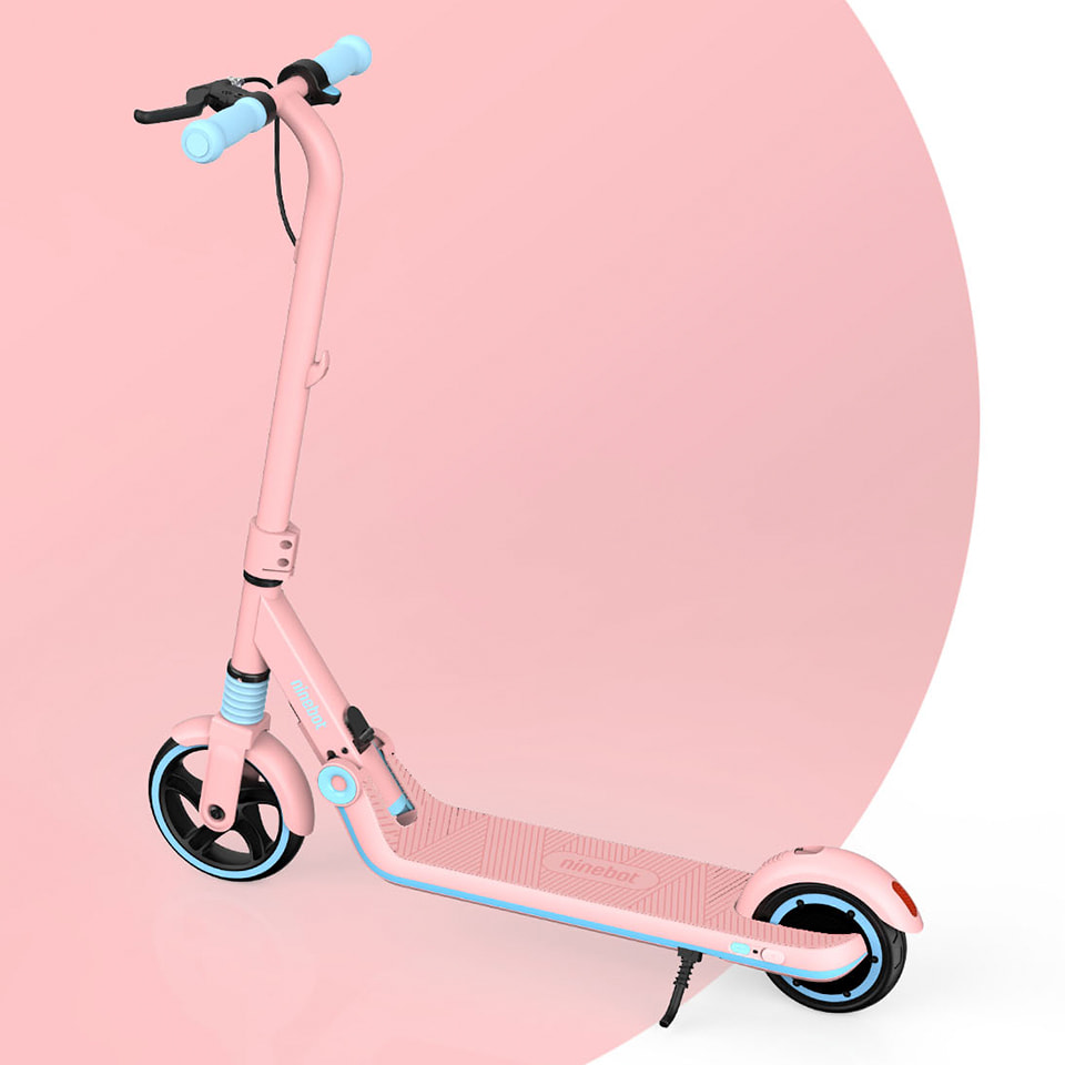 Детский электросамокат для девочек Ninebot eKickScooter Zing E8 Pink (розовый)